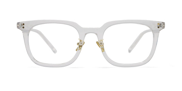 orient square transparent eyeglasses frames front view