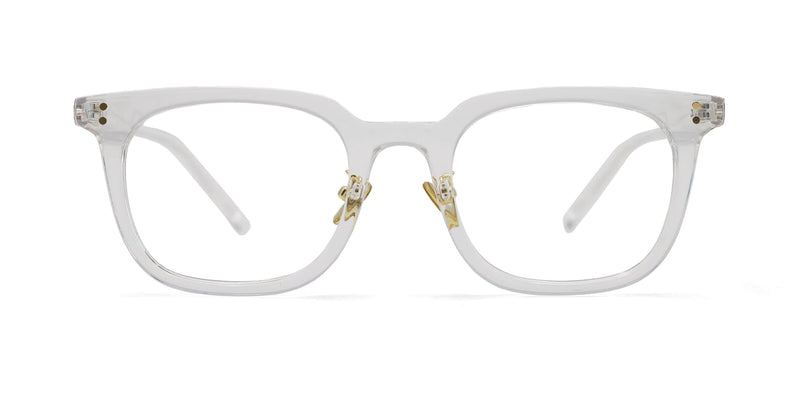 orient square transparent eyeglasses frames front view