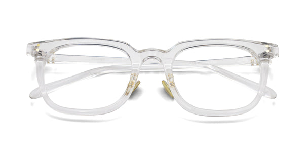 orient square transparent eyeglasses frames top view