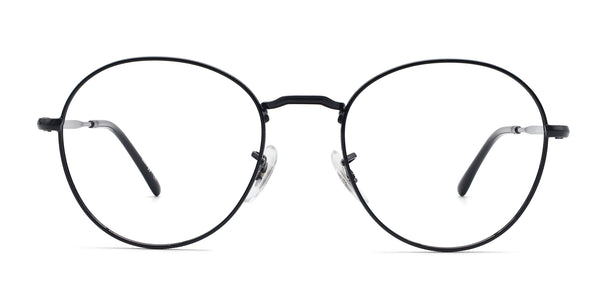 owen oval black eyeglasses frames front view