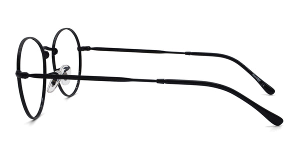 owen oval black eyeglasses frames side view