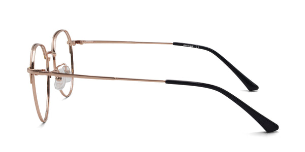 pearl geometric yellow eyeglasses frames side view