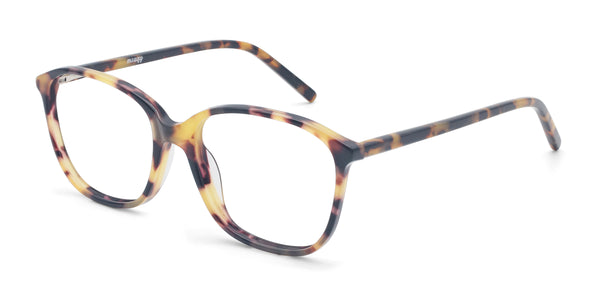 peony square tortoise eyeglasses frames angled view
