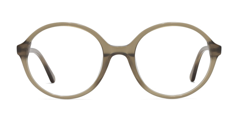 potter round oliver green eyeglasses frames front view