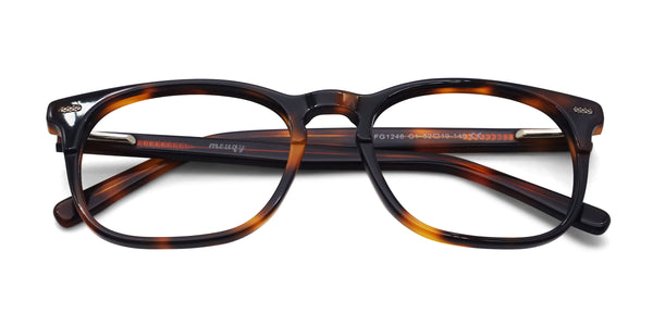 quote square tortoise eyeglasses frames top view