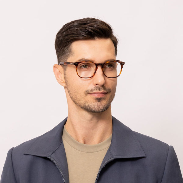 quote square tortoise eyeglasses frames for men side view