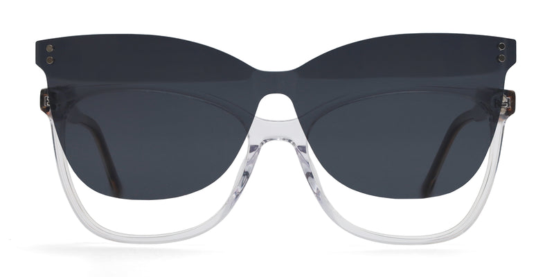 X101Polarized Sunglasses Men Women Magnetic Clip On Glasses metal square  Optical Prescription Eyewear Frames Eyeglass