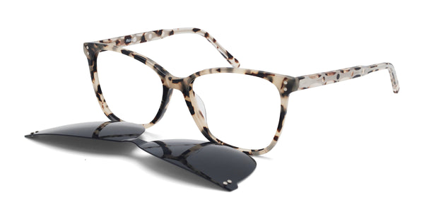 shirley square tortoise eyeglasses frames angled view