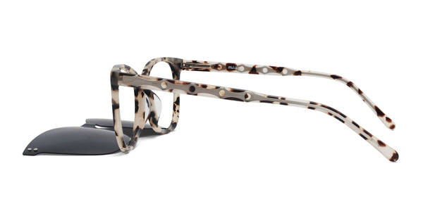 shirley square tortoise eyeglasses frames side view