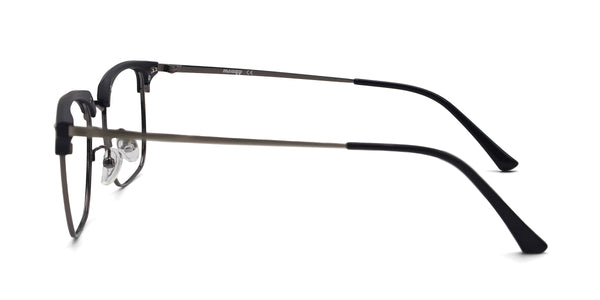 steven square black gunmetal eyeglasses frames side view