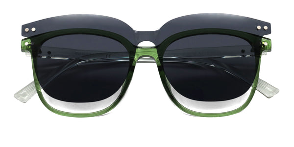 tim square green eyeglasses frames top view