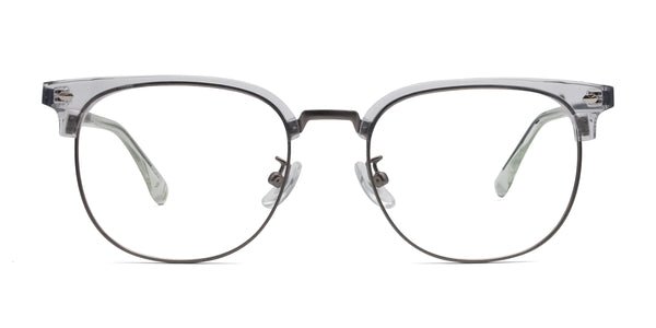 timber browline transparent eyeglasses frames front view