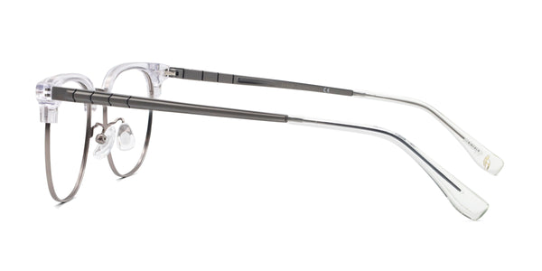 timber browline transparent eyeglasses frames side view