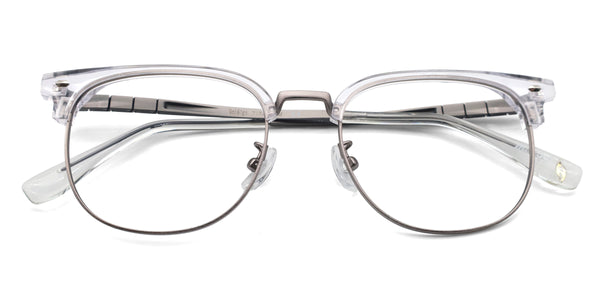 timber browline transparent eyeglasses frames top view