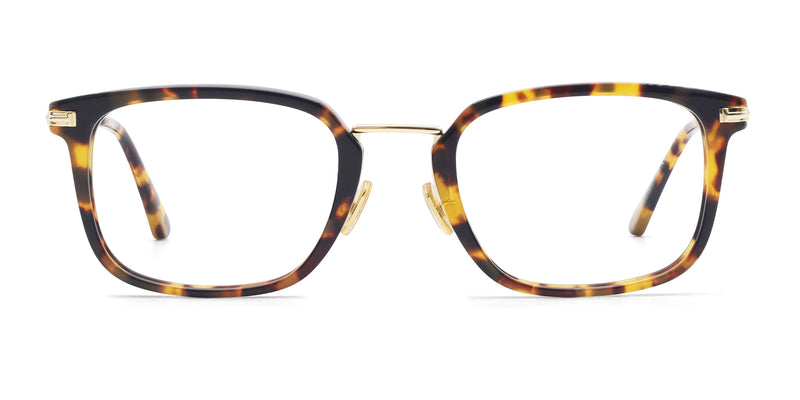 ultra rectangle tortoise eyeglasses frames front view