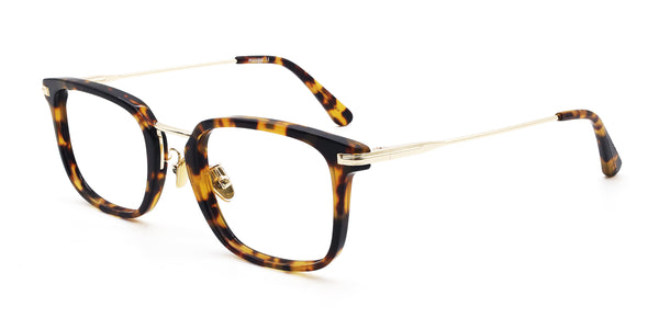 ultra rectangle tortoise eyeglasses frames angled view