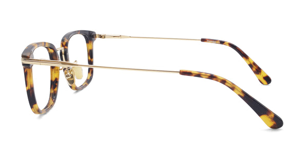 ultra rectangle tortoise eyeglasses frames side view
