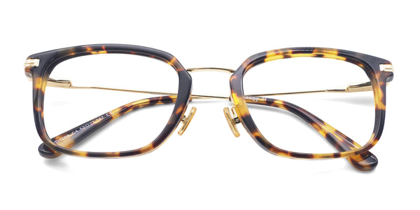 ultra rectangle tortoise eyeglasses frames top view