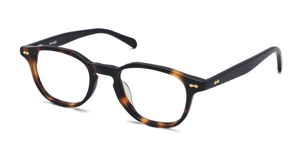 vanco square tortoise eyeglasses frames angled view