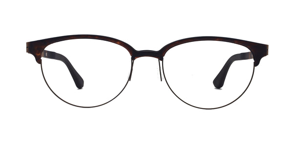 victor oval tortoise eyeglasses frames front view