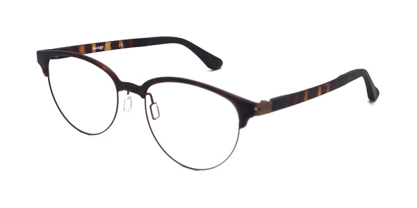 victor oval tortoise eyeglasses frames angled view