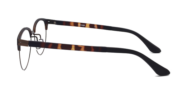 victor oval tortoise eyeglasses frames side view