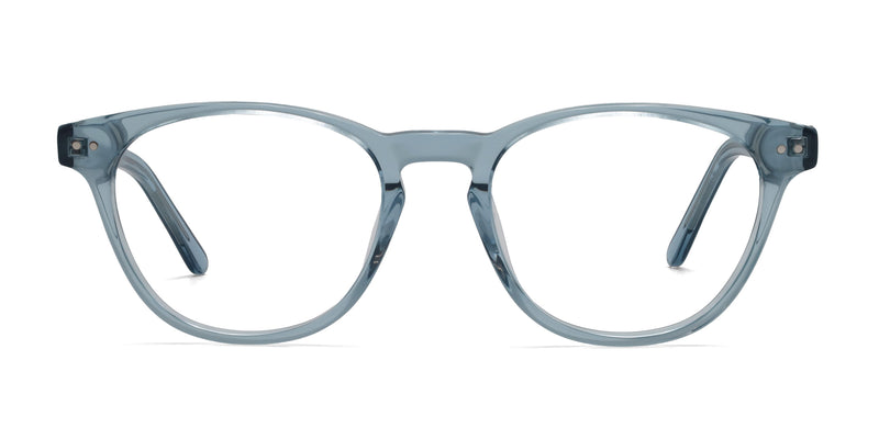 vivi square blue eyeglasses frames front view
