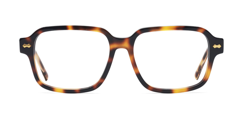 vogue rectangle tortoise eyeglasses frames front view