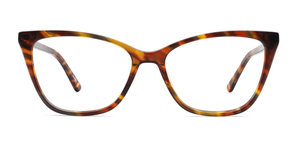 vow cat eye tortoise eyeglasses frames front view