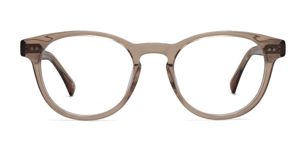 willie oval brown eyeglasses frames front view