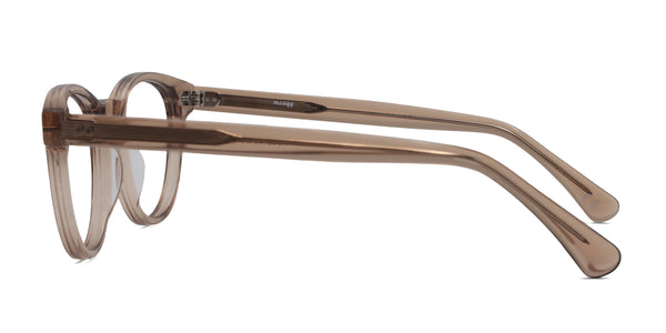 willie oval brown eyeglasses frames side view