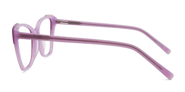wink cat eye purple eyeglasses frames side view