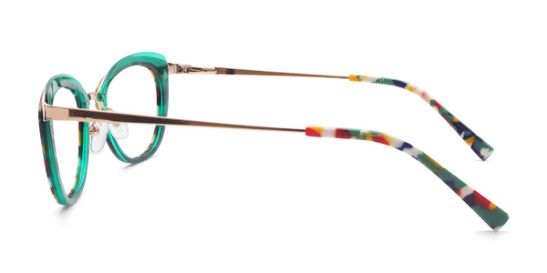 xany cat-eye tortoise eyeglasses frames side view