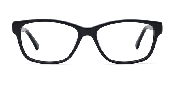 xper rectangle black eyeglasses frames front view