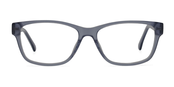 xper rectangle gray eyeglasses frames front view