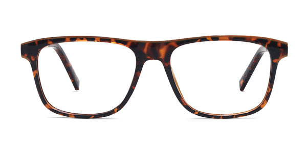 zion rectangle tortoise gold eyeglasses frames front view