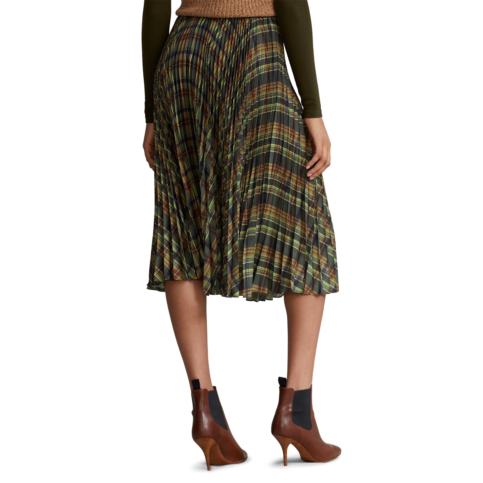 Polo Ralph Lauren Plaid Pleated Midi Skirt – Competitive Edge