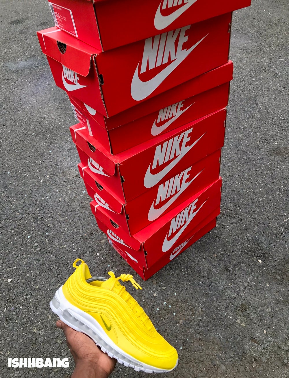 custom yellow air max 97