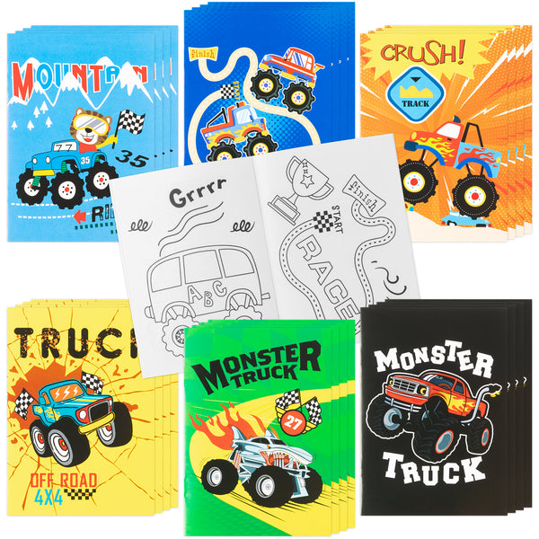 monster truck crushing car coloring pages