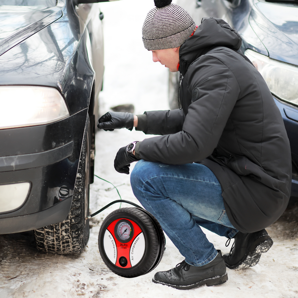 Compresseur d'air portable pour pneus de voiture - Ouistiprix