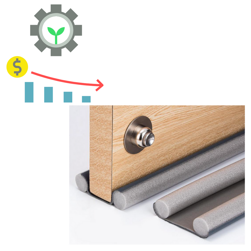 Bas de porte isolation thermique - réduction consommation énergétique - Ouistiprix