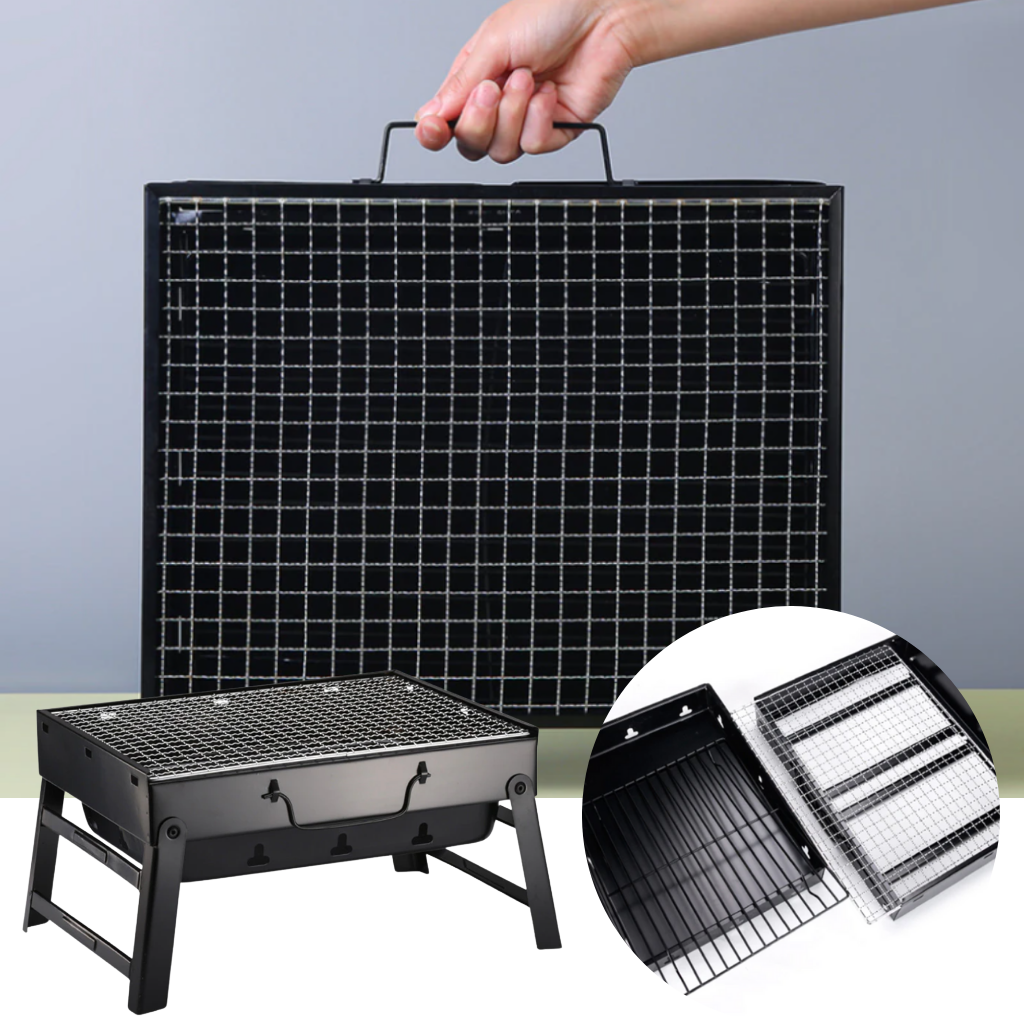 Barbecue pliable et portable avec poignée de transport - Poignée de transport - Ouistiprix