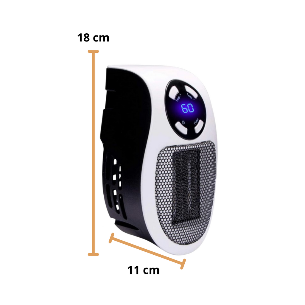 Mini chauffage électrique d'appoint - Dimensions - Ouistiprix