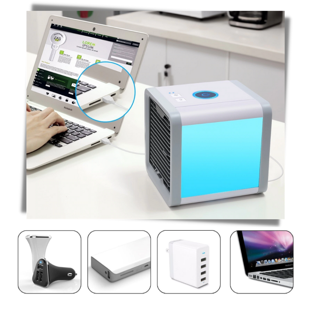 Mini climatiseur portable - Connexion USB - Ouistiprix