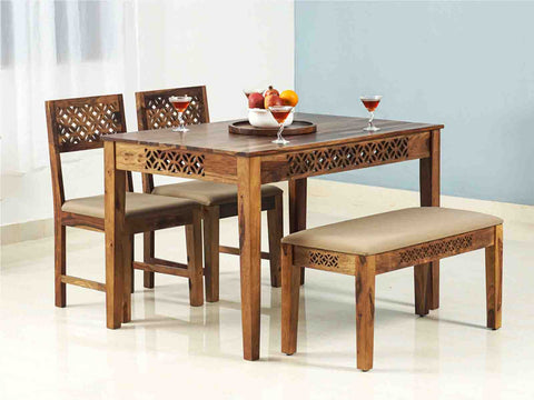 Elementary Dining Table Set 4 Seater