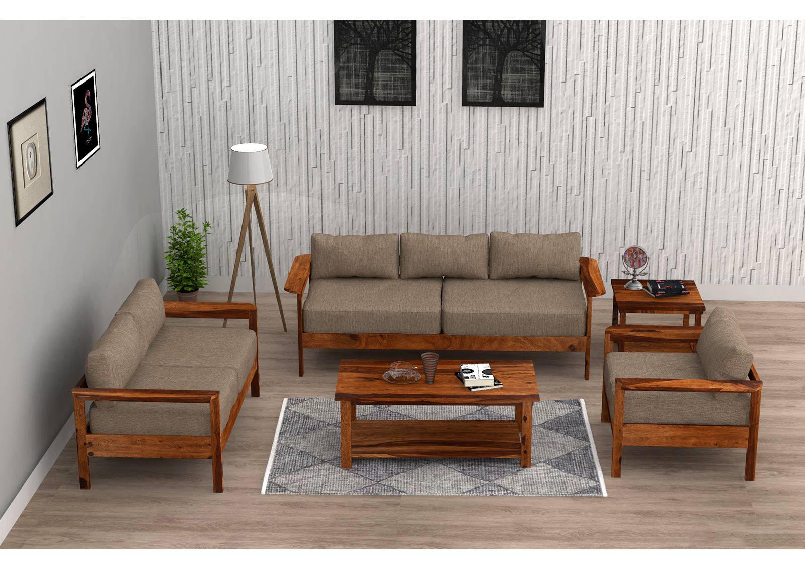 Ummed Modern Wooden Sofa Set #3 | Duraster