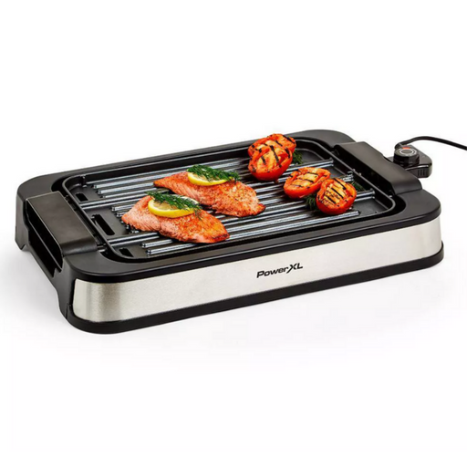 Hamilton Beach Electric Indoor Searing Grill with Viewing Window and  Removable Easy-to-Clean Nonstick Plate, 6-Serving, Extra-Large Drip Tray,  Stainless Steel (25361) MSRP $73.99 Auction