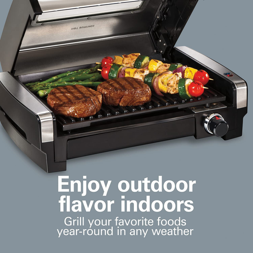 PowerXL Premium Indoor Electric Grill with Reversible & Removable Grill  Plate 