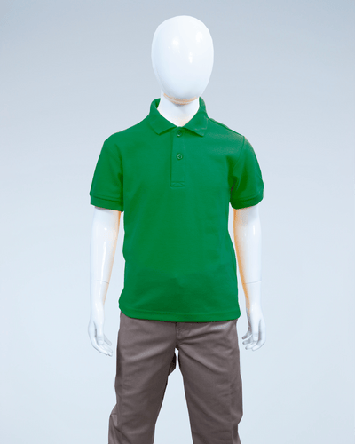 Children's Forest Green Pique Polo Shirt – Duratex Apparel
