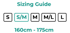 Small or medium bicycle sizing chart